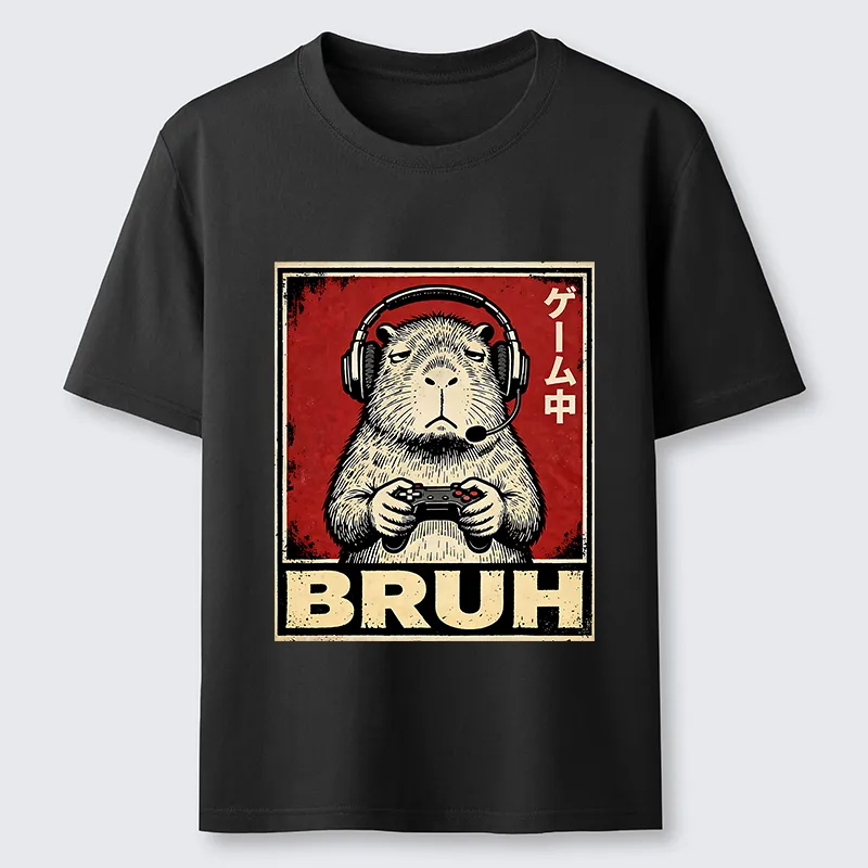 Tokyo-Tiger Funny Capybara Playing Games Classic T-Shirt