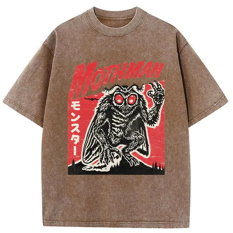 Tokyo-Tiger Retro Mothman Washed T-Shirt Sale