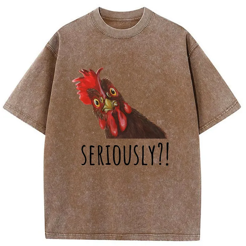 Tokyo-Tiger Questions From The Chicken Washed T-Shirt