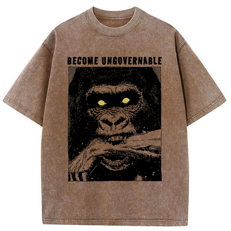 Tokyo-Tiger Uncontrollable Gorilla Washed T-Shirt