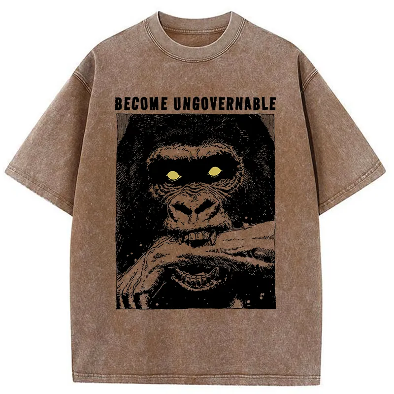 Tokyo-Tiger Uncontrollable Gorilla Washed T-Shirt