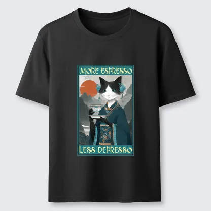 Tokyo-Tiger The Zen Barista Cat Classic T-Shirt