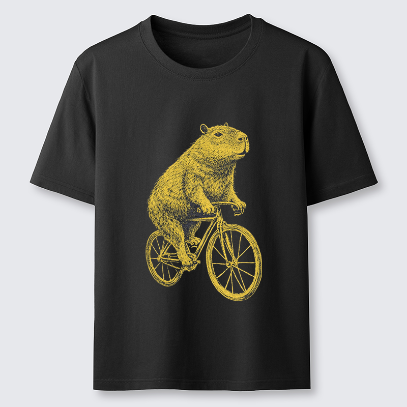 Tokyo-Tiger Funny Capybara On A Bike Classic T-Shirt