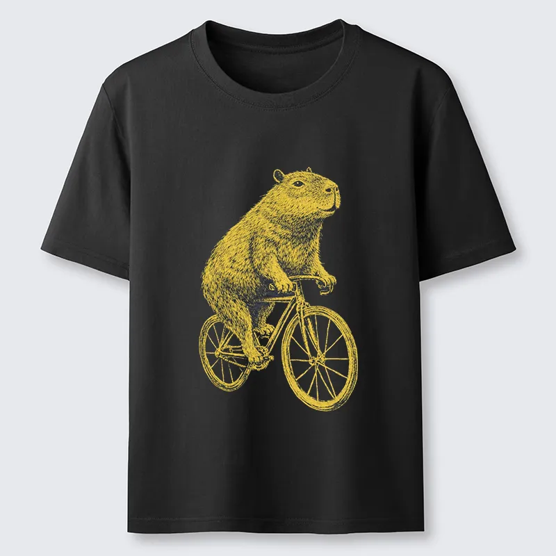 Tokyo-Tiger Funny Capybara On A Bike Classic T-Shirt