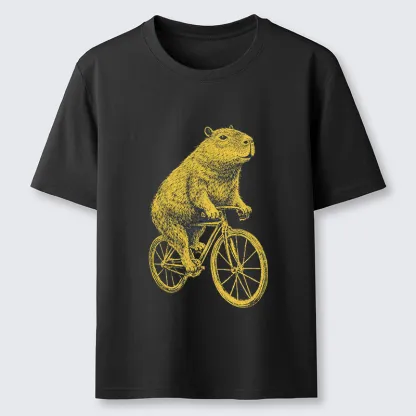 Tokyo-Tiger Funny Capybara On A Bike Classic T-Shirt