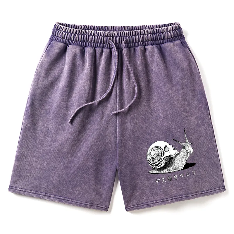 Tokyo-Tiger Death Snail Manga Washed Shorts