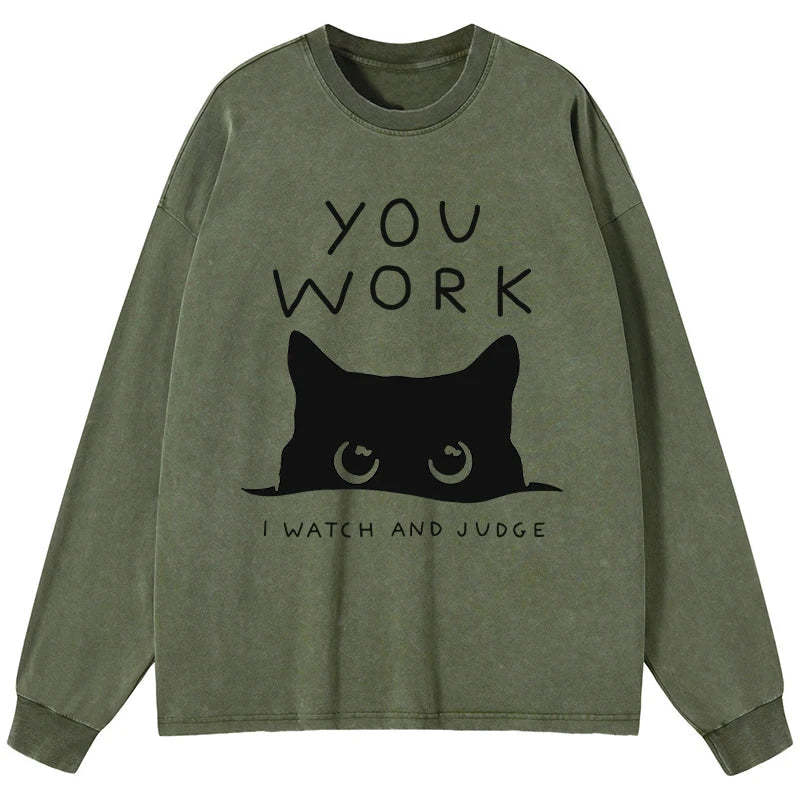 Tokyo-Tiger A Cat That Spies Washed Long Sleeve T-Shirt-tokyo-tiger