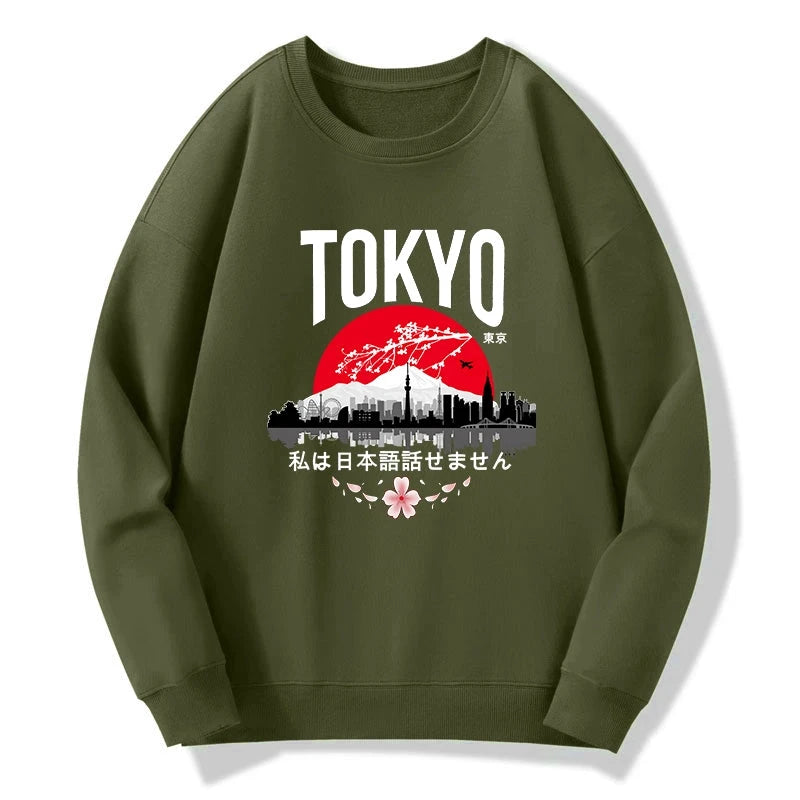 Tokyo-Tiger I don’t speak Japanese Sweatshirt