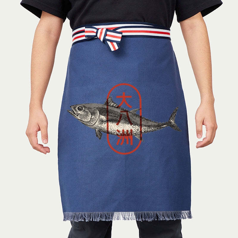 Tokyo-Tiger Sushi Fish Half Apron