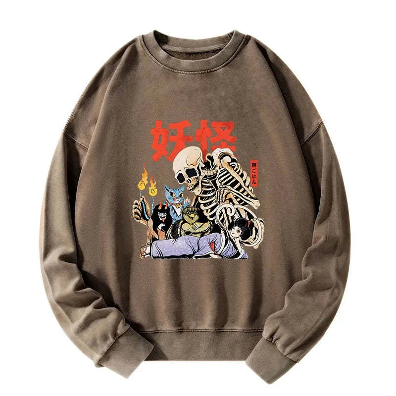 Tokyo-Tiger The Yokai Club Washed Sweatshirt Sale