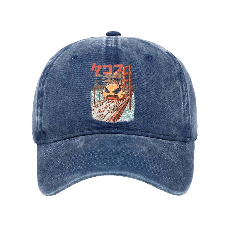 Tokyo-Tiger The Great Taco Kaiju Japanese Washed Cap