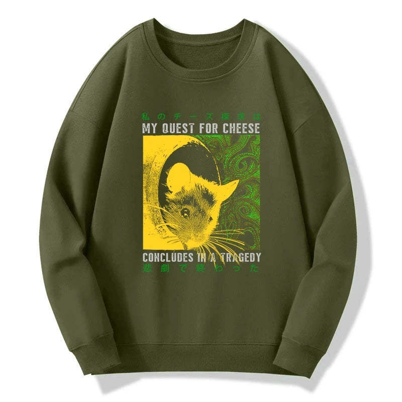 Tokyo-Tiger Mouse Has A Passion For Cheese Sweatshirt