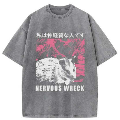 Tokyo-Tiger Nervous Wreck Washed T-Shirt