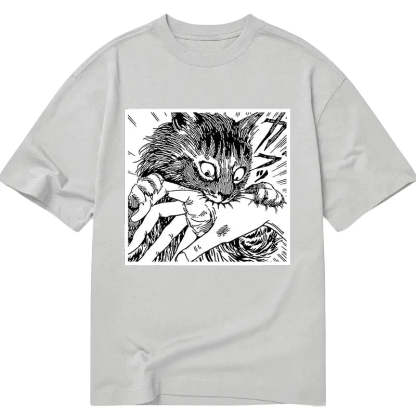 Tokyo-Tiger Creepy Cat Anime Horror Anteater Classic T-Shirt