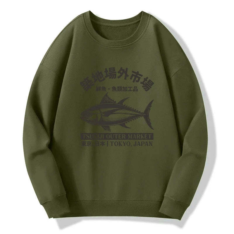 Tokyo-Tiger Sakana Tsukiji Fish Market Sweatshirt