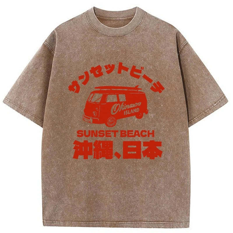 Tokyo-Tiger Okinawa Island Washed T-Shirt