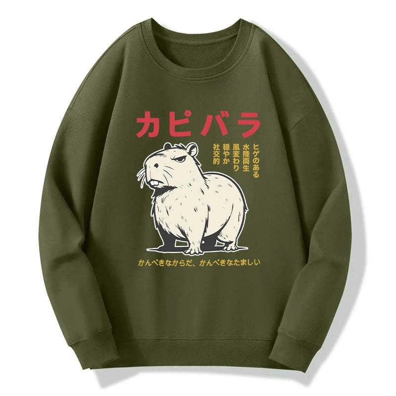Tokyo-Tiger Angry Capybara Japan Sweatshirt