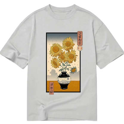 Tokyo-Tiger Sunflowers Ukiyo-e Classic T-Shirt