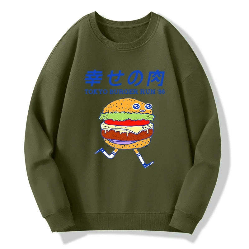 Tokyo-Tiger Tokyo Burger Run Japanese Sweatshirt Sale