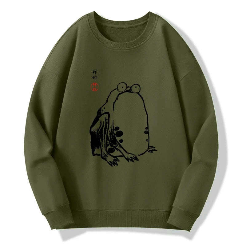 Tokyo-Tiger Grumpy Frog Matsumoto Hoji Sweatshirt