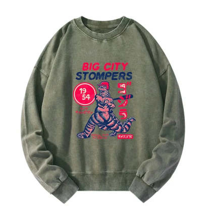 Tokyo-Tiger Big City Stompers Washed Sweatshirt