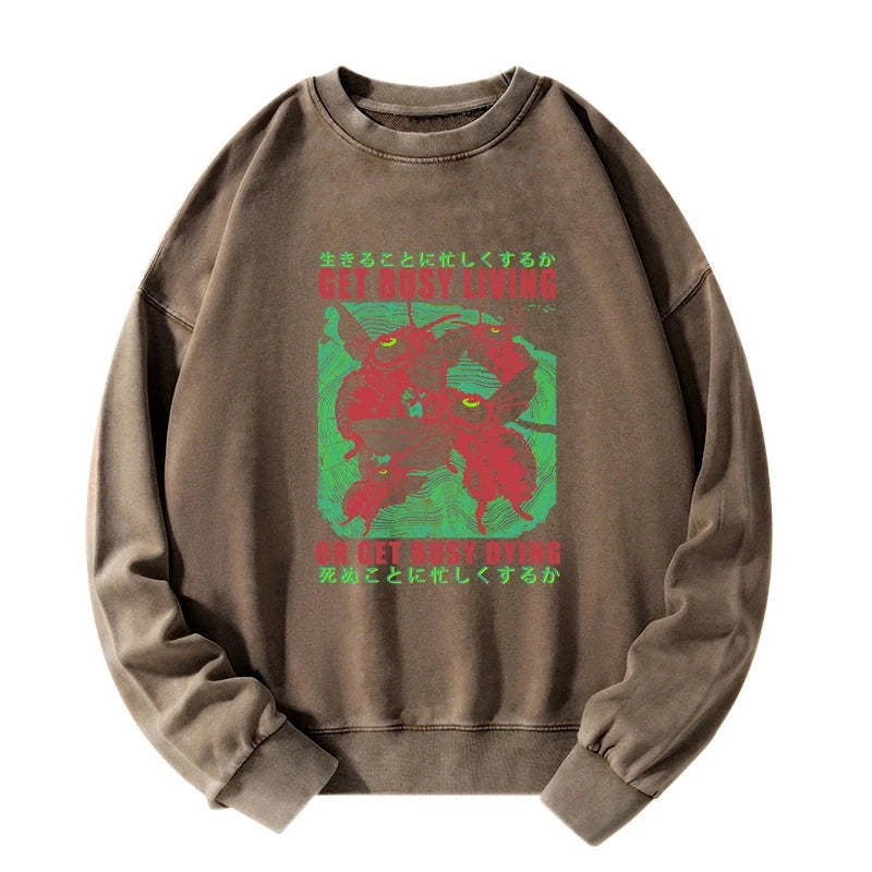 Tokyo-Tiger Busy Bee Japanese Washed Sweatshirt Sale