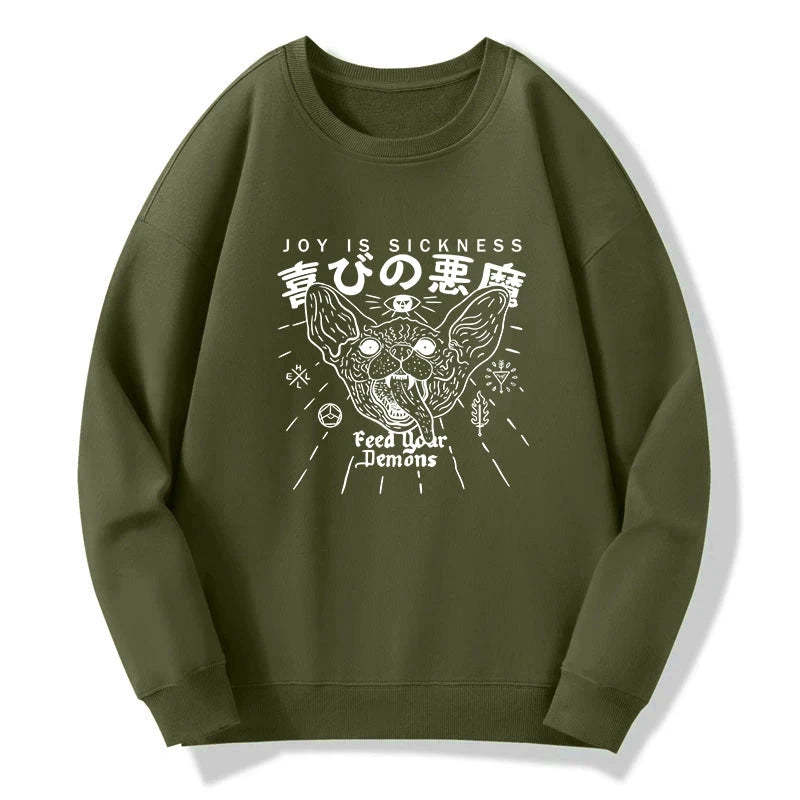 Tokyo-Tiger Joy Is Sickness Sweatshirt