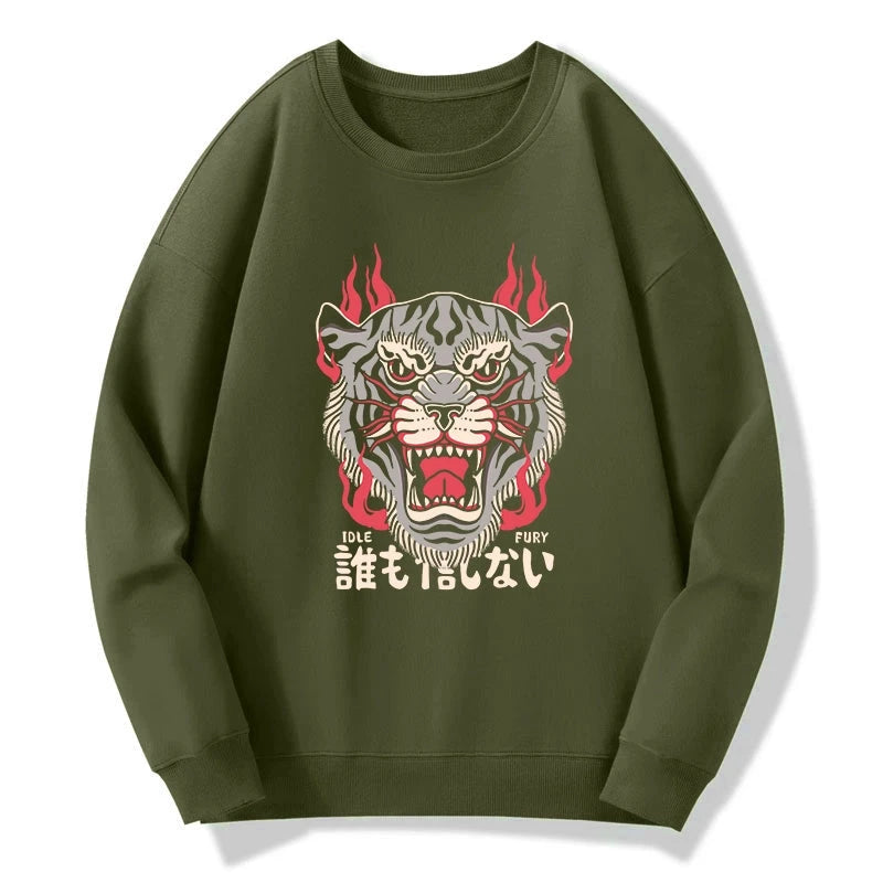 Tokyo-Tiger Retro Tiger Japanese Sweatshirt