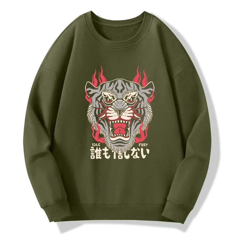 Tokyo-Tiger Retro Tiger Japanese Sweatshirt