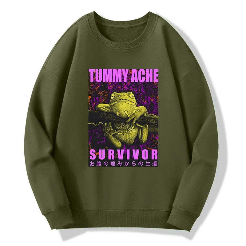 Tokyo-Tiger A Frog With Stomachache Sweatshirt
