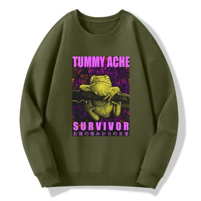 Tokyo-Tiger A Frog With Stomachache Sweatshirt