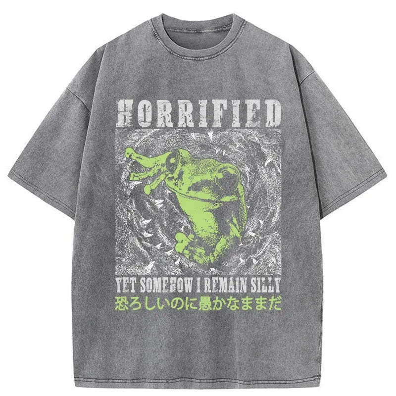 Tokyo-Tiger Silly Frog Japanese Washed T-Shirt