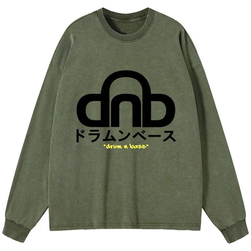Tokyo-Tiger DNB Japan Washed Long Sleeve T-Shirt