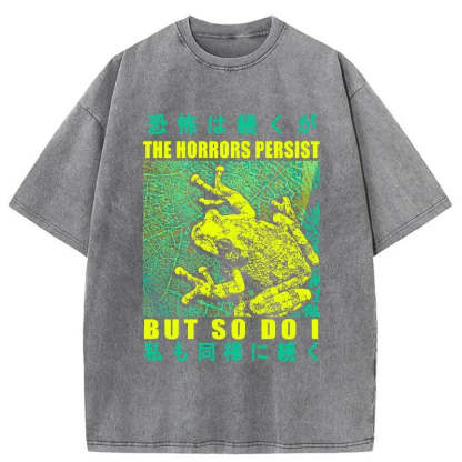 Tokyo-Tiger The Horrors Persist Frog Washed T-Shirt