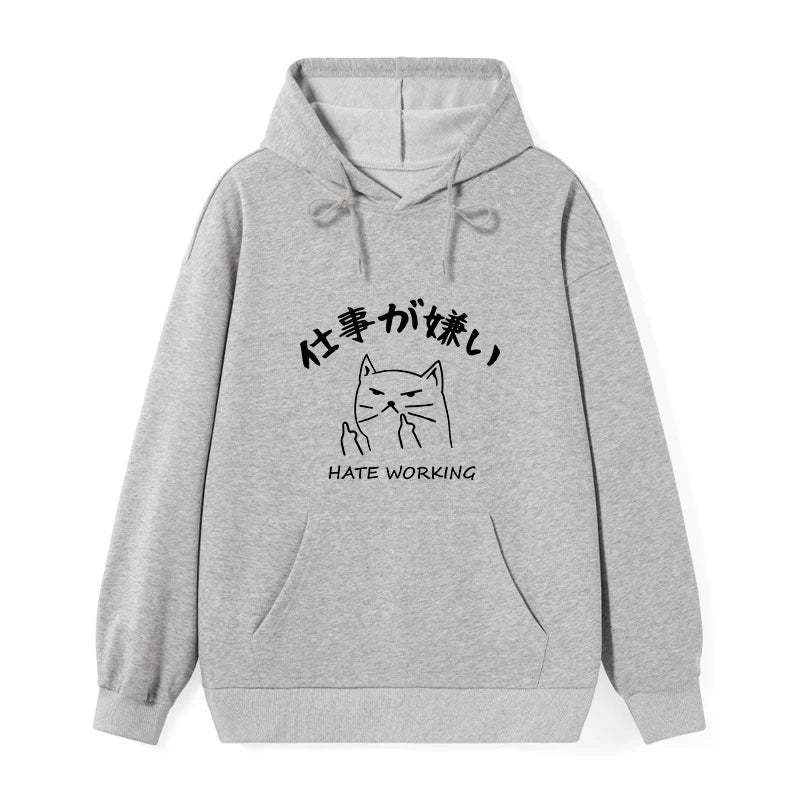 Tokyo-Tiger A Cat That Hates Work Classic Hoodie-tokyo-tiger