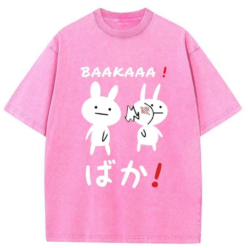 Tokyo-Tiger Anime Baka Manga Slap Washed T-Shirt