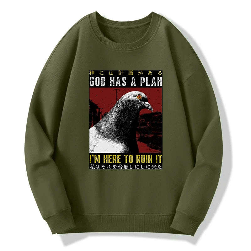 Tokyo-Tiger Pigeons That Want To Break The Plan Sweatshirt