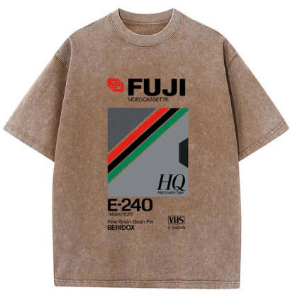 Tokyo-Tiger Retro VHS Tape Vaporwave Aesthetic Essential Washed T-Shirt
