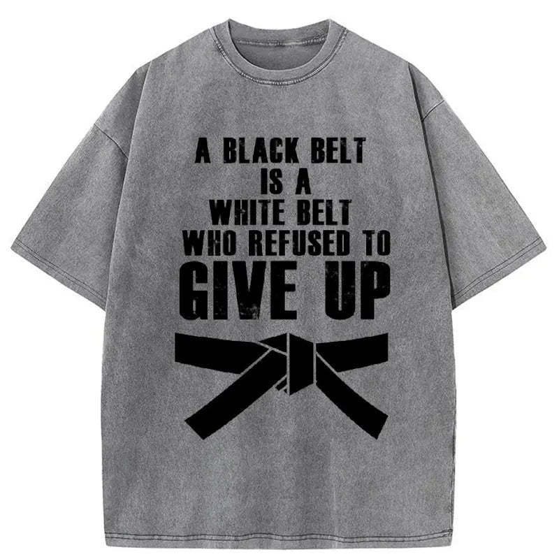Tokyo-Tiger A Black Belt Japan Washed T-Shirt-tokyo-tiger