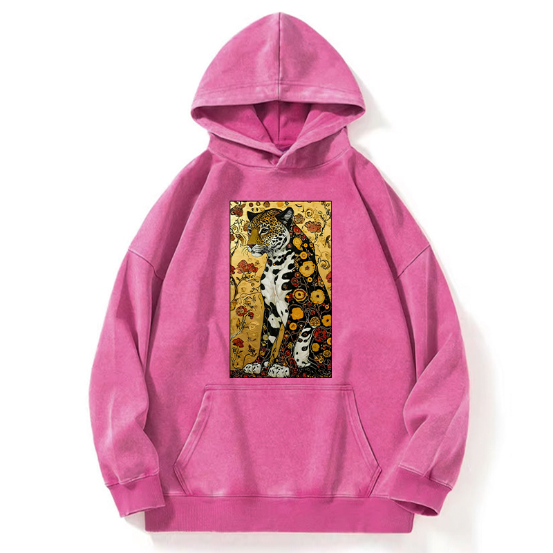 Tokyo-Tiger Magnificent Leopard Washed Hoodie