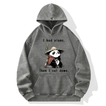 Tokyo-Tiger The Maybe Later Panda Washed Hoodie