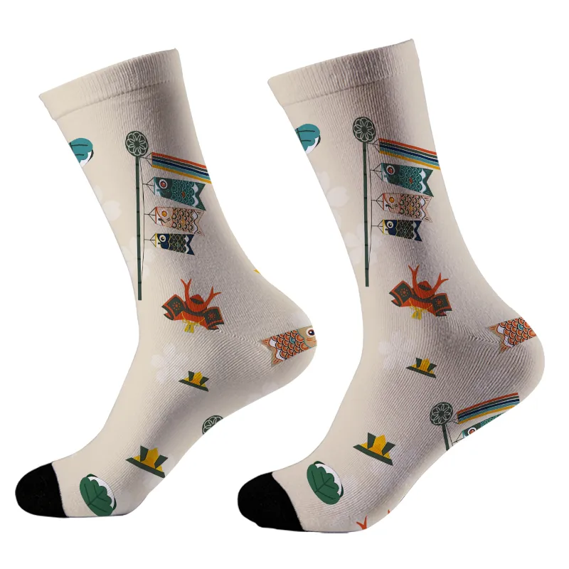Tokyo-Tiger Japanese Traditional Elements Socks Sale