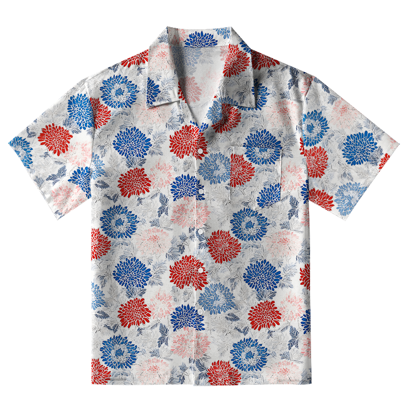 Tokyo-Tiger Vibrant Floral Aloha Hawaiian Shirt