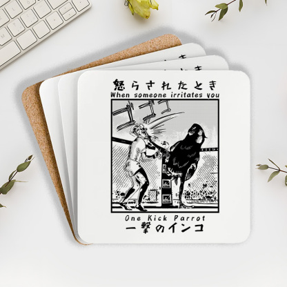Tokyo-Tiger One Kick Parrot Japan Coaster