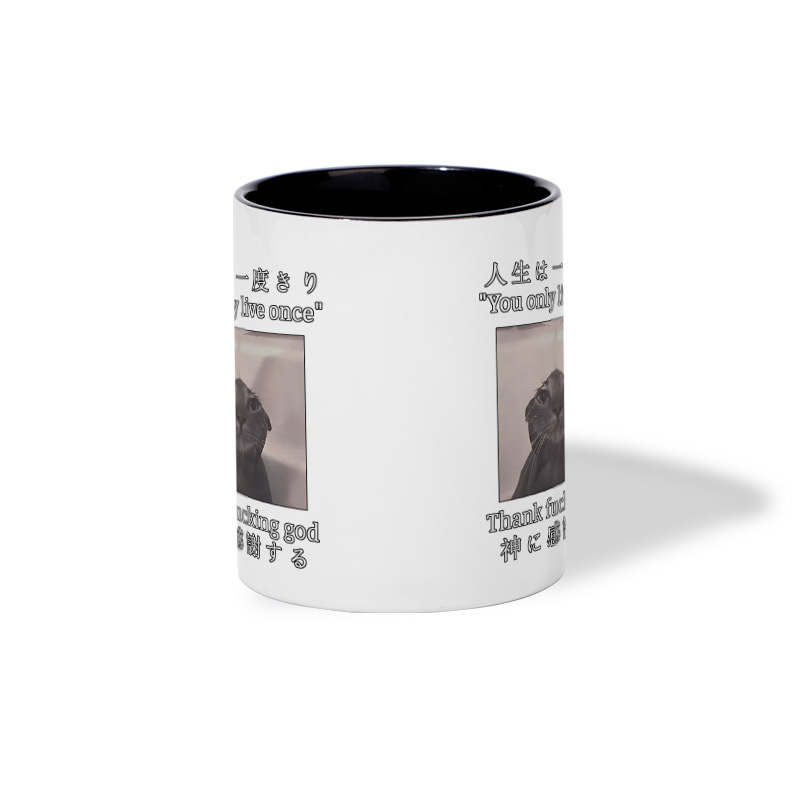 Tokyo-Tiger Funny Melancholy Cat Mug