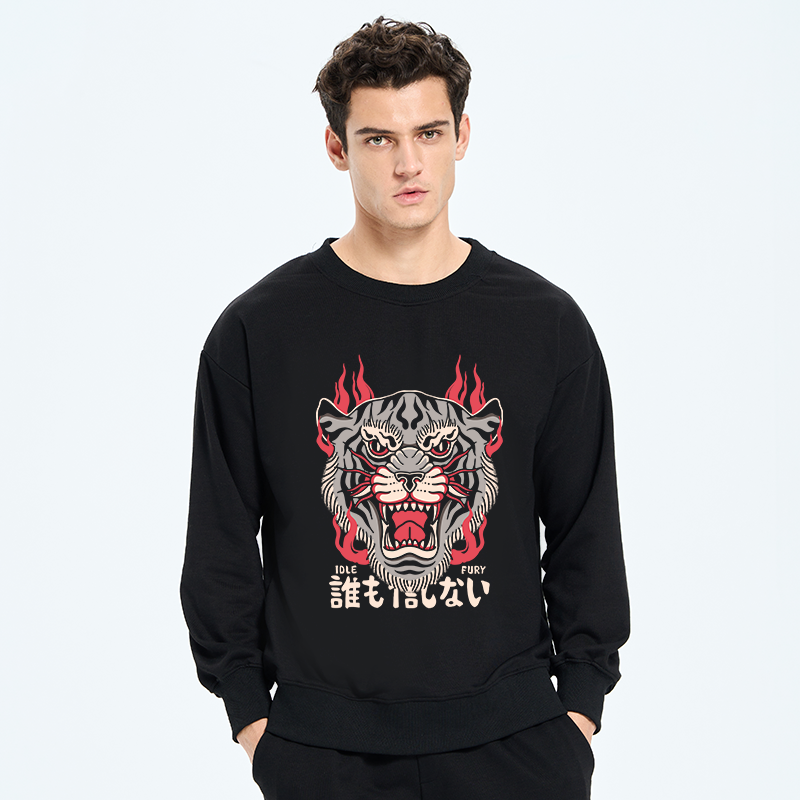 Tokyo-Tiger Retro Tiger Japanese Sweatshirt