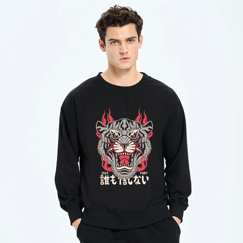 Tokyo-Tiger Retro Tiger Japanese Sweatshirt