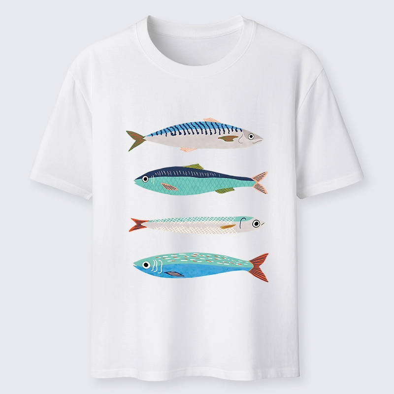Tokyo‑Tiger Playful Sea Fish Washed T‑Shirt