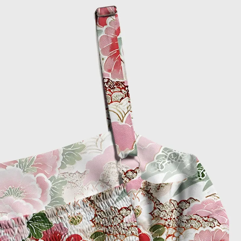 Tokyo-Tiger Bright Flowers Maxi Dress