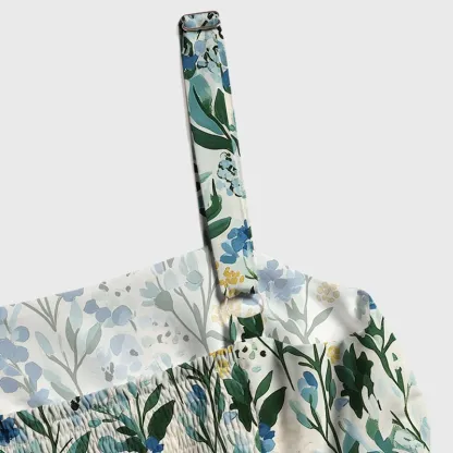 Tokyo-Tiger Serenely Blue Flora Maxi Dress